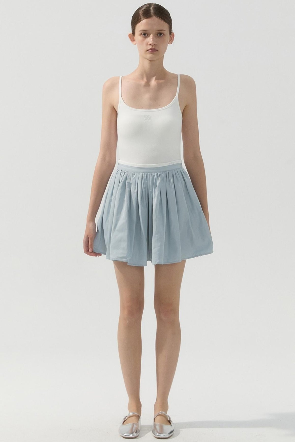 Pleated Bustier Skirt