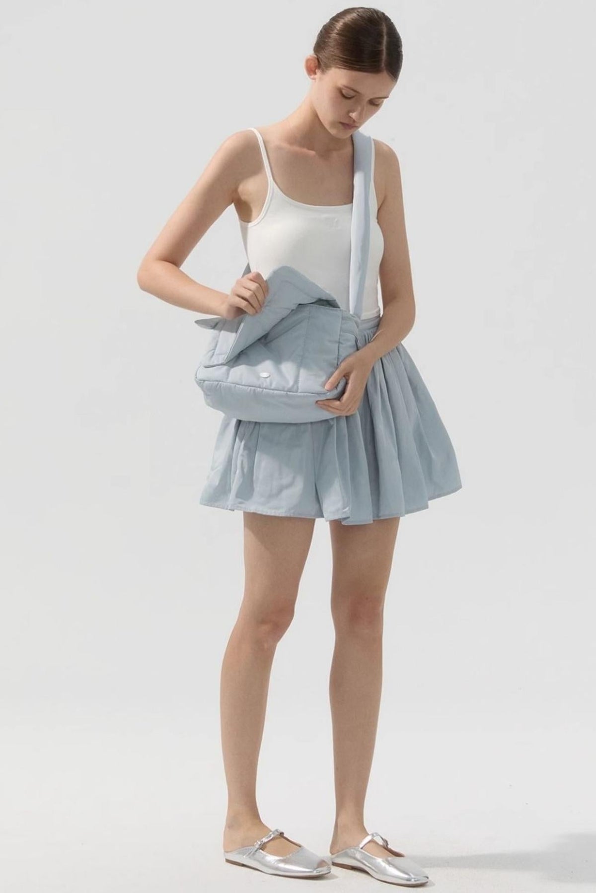 Pleated Bustier Skirt