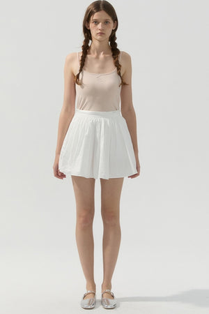 Pleated Bustier Skirt