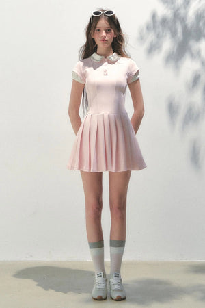 Pleated College Dress