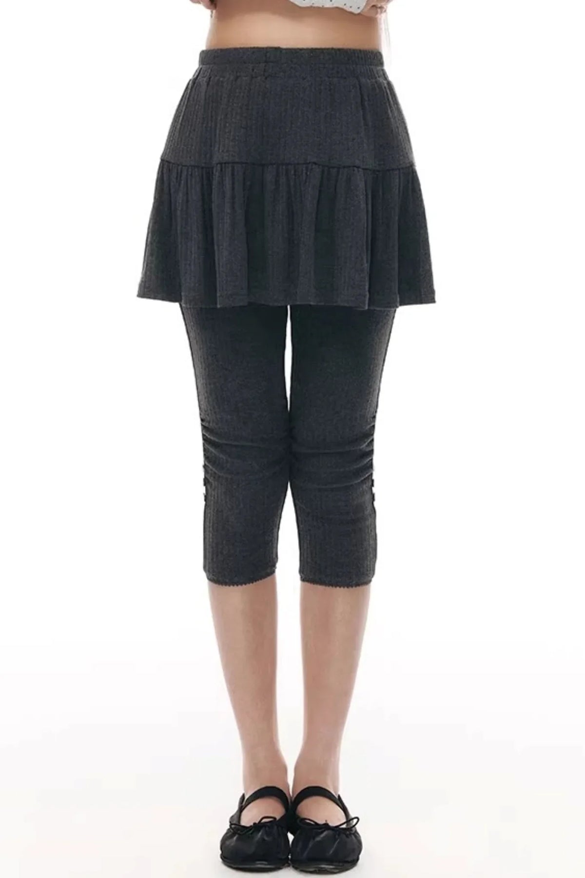 Pleated Cropped Skirt Set-Up