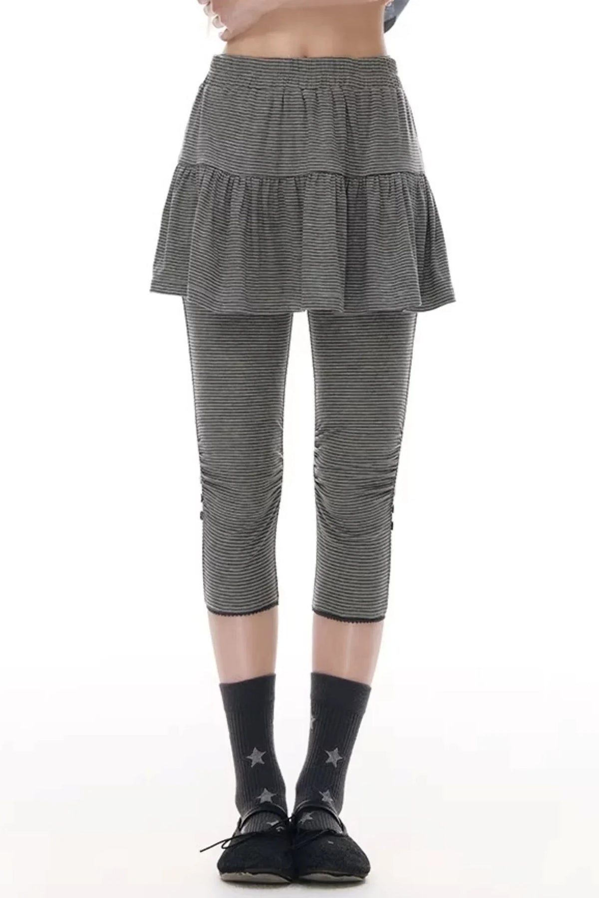 Pleated Cropped Skirt Set-Up