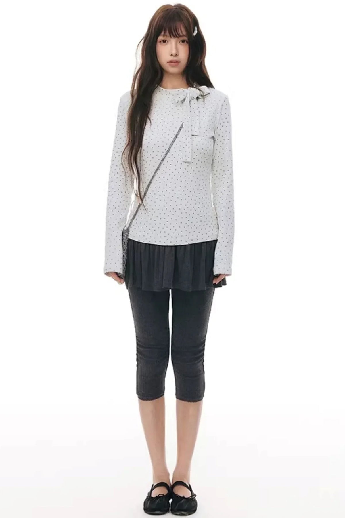 Pleated Cropped Skirt Set-Up