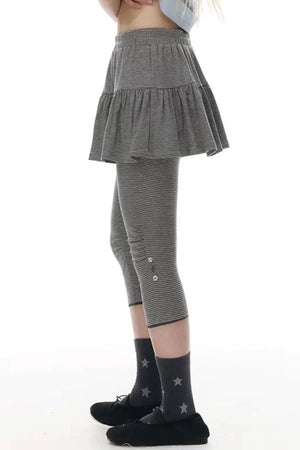 Pleated Cropped Skirt Set-Up