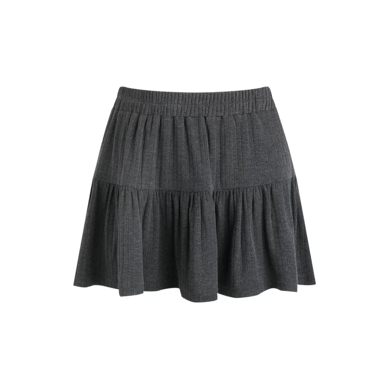 Pleated Cropped Skirt Set-Up