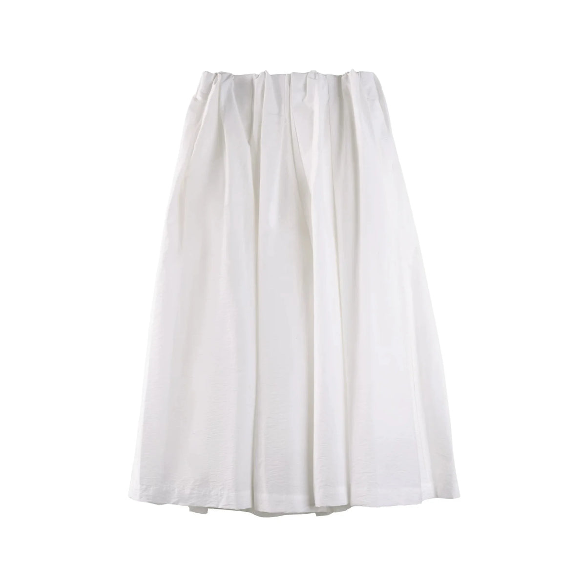 Pleated Cropped Wide-Leg Pants