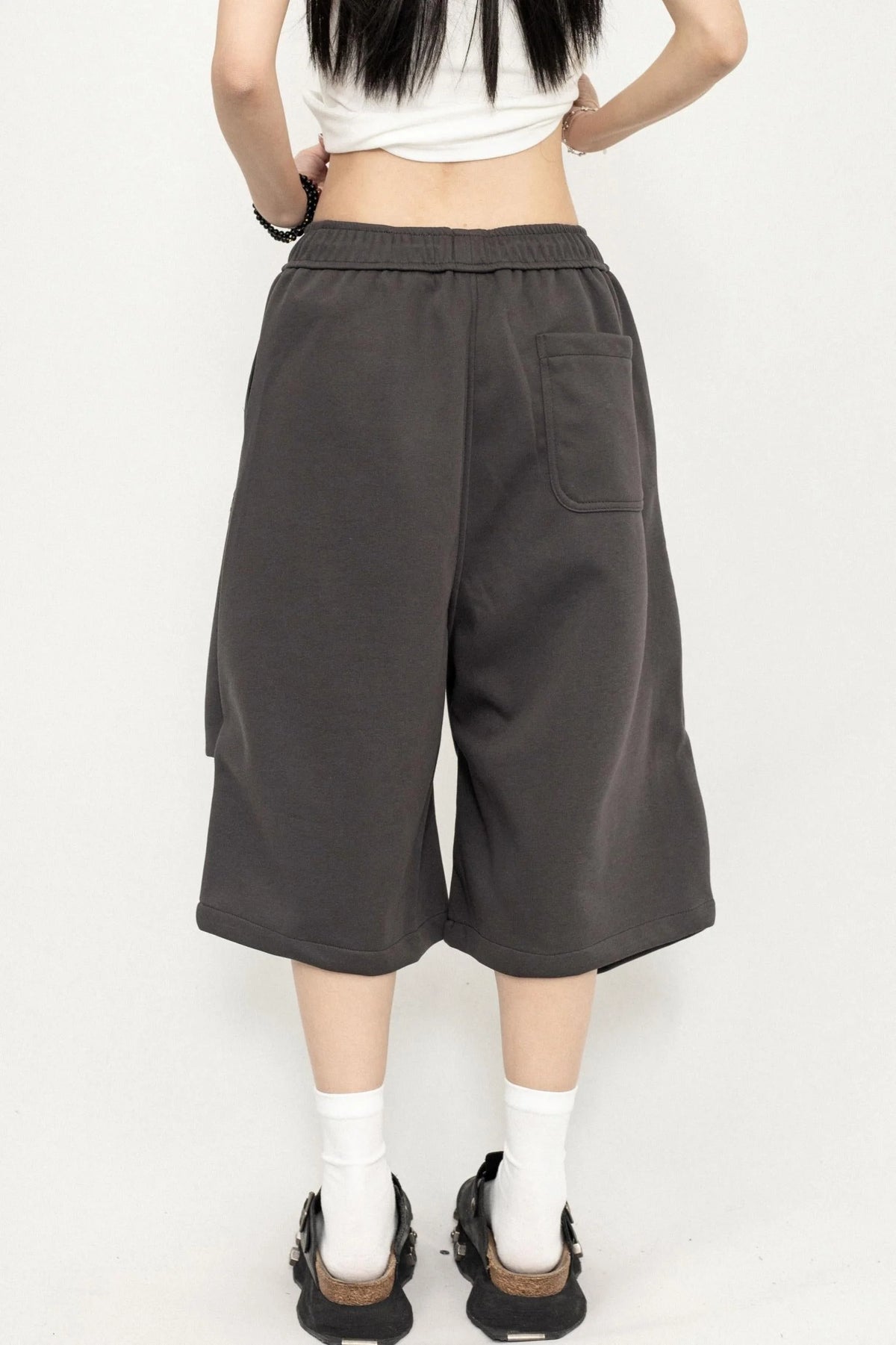 Pleated Culotte Pants