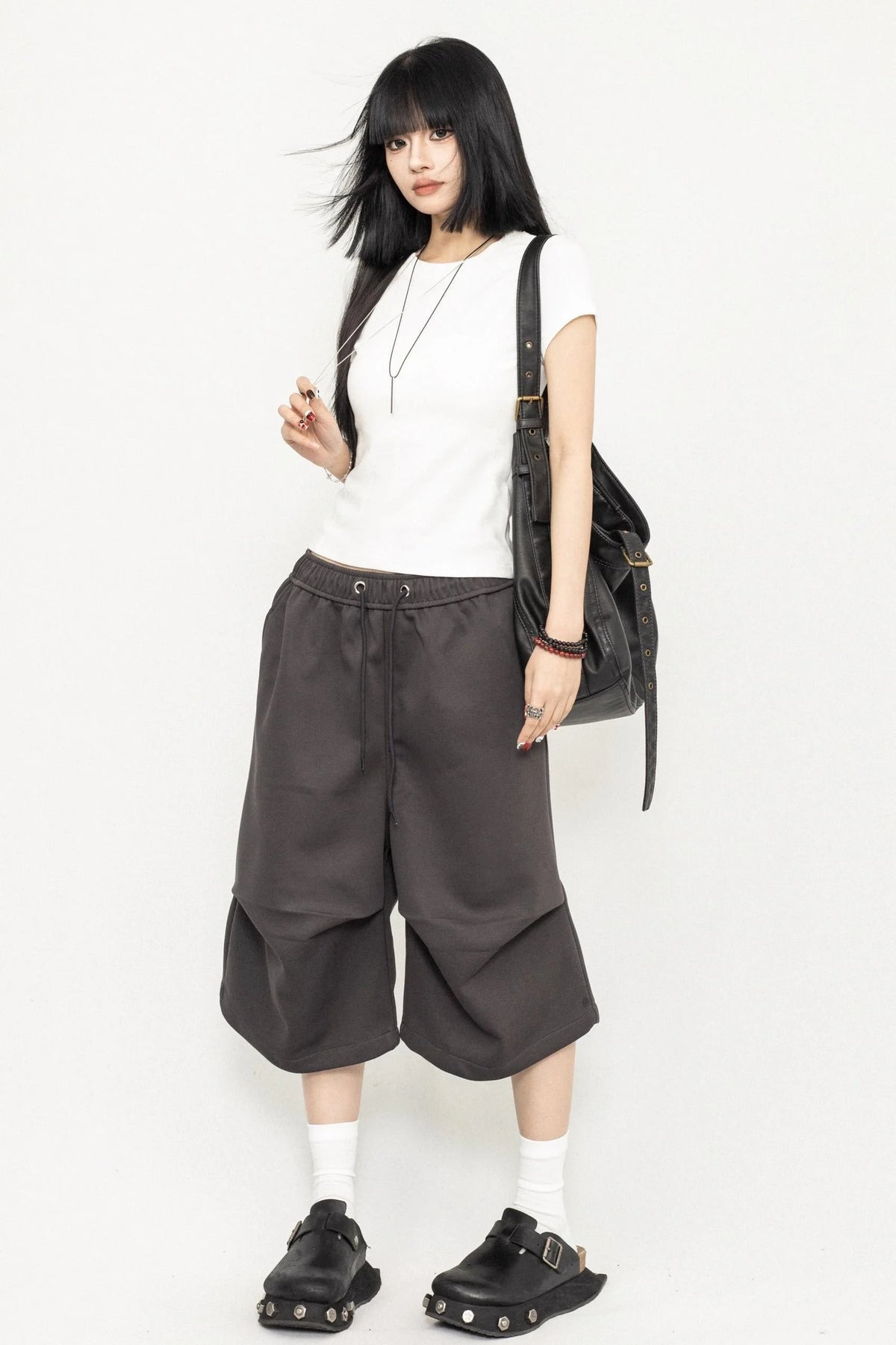 Pleated Culotte Pants