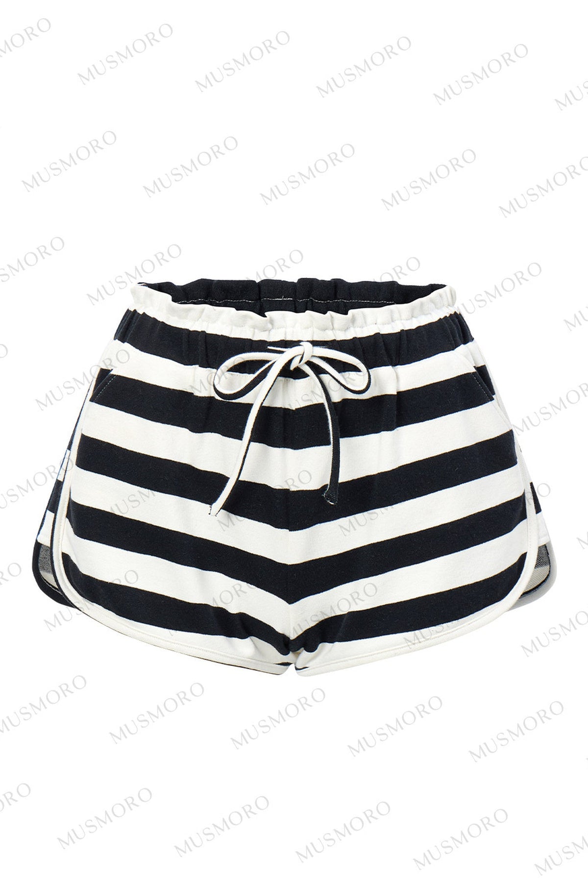 Pleated Floral Wide-Leg Shorts