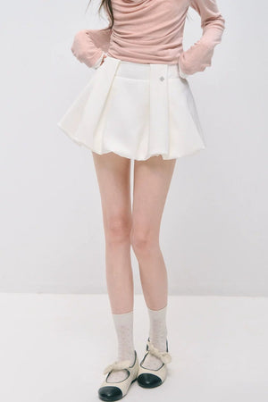 Pleated Flower Bud Skirt