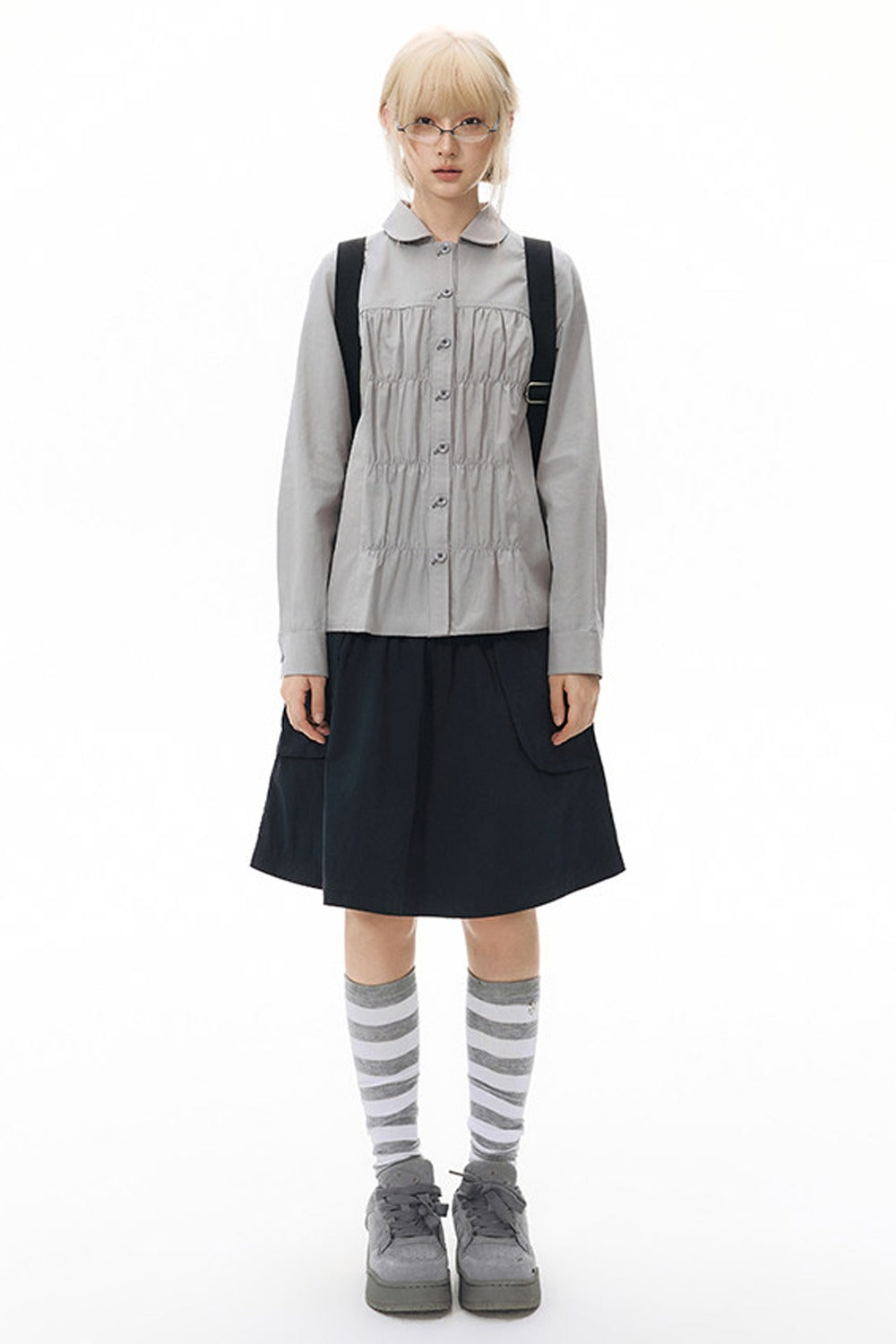 Pleated Front Shirt