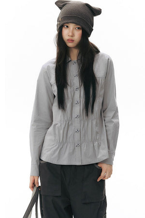 Pleated Front Shirt
