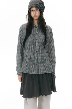 Pleated Front Shirt