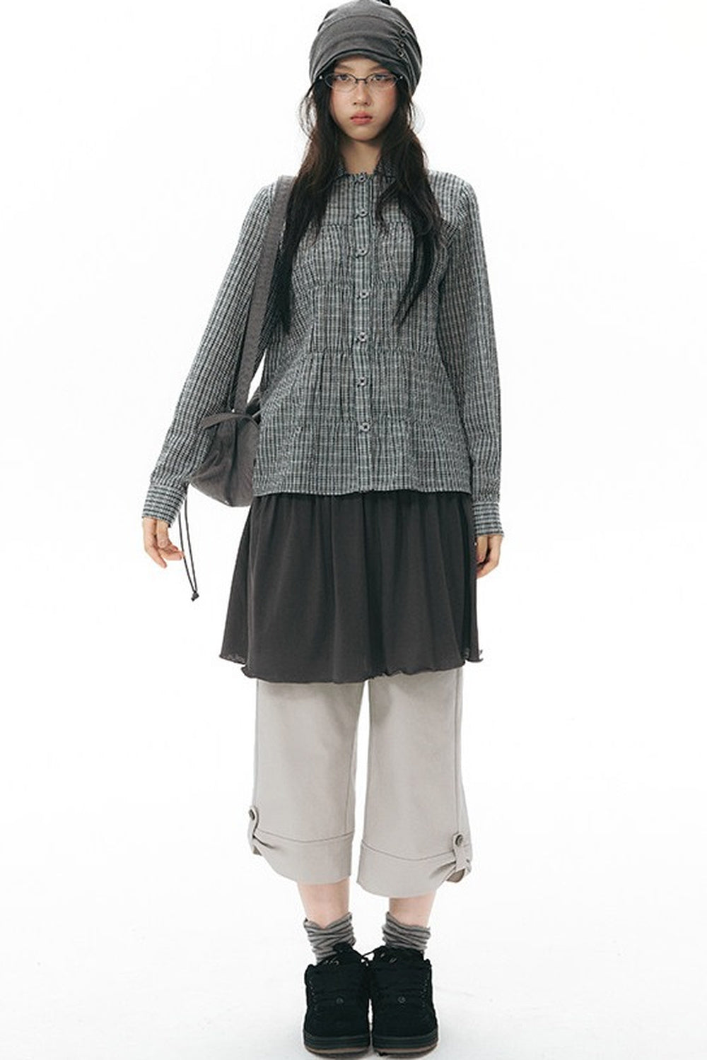 Pleated Front Shirt