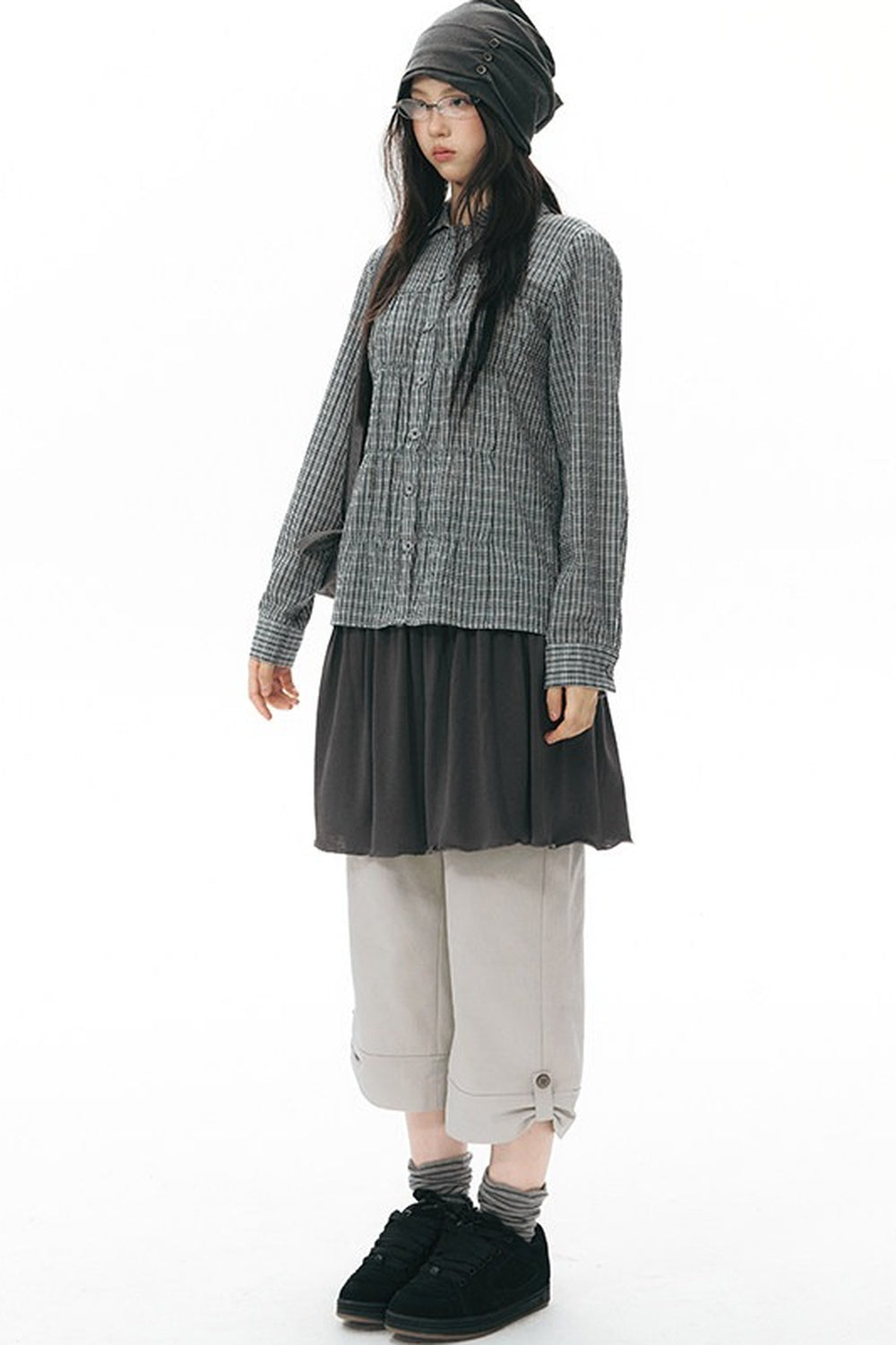 Pleated Front Shirt