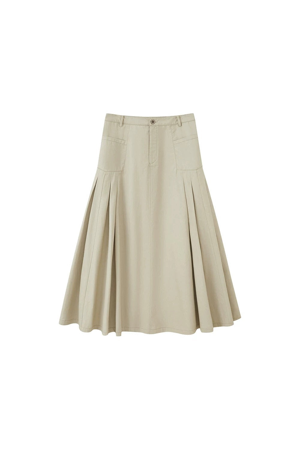 Pleated Pocket Umbrella Skirt