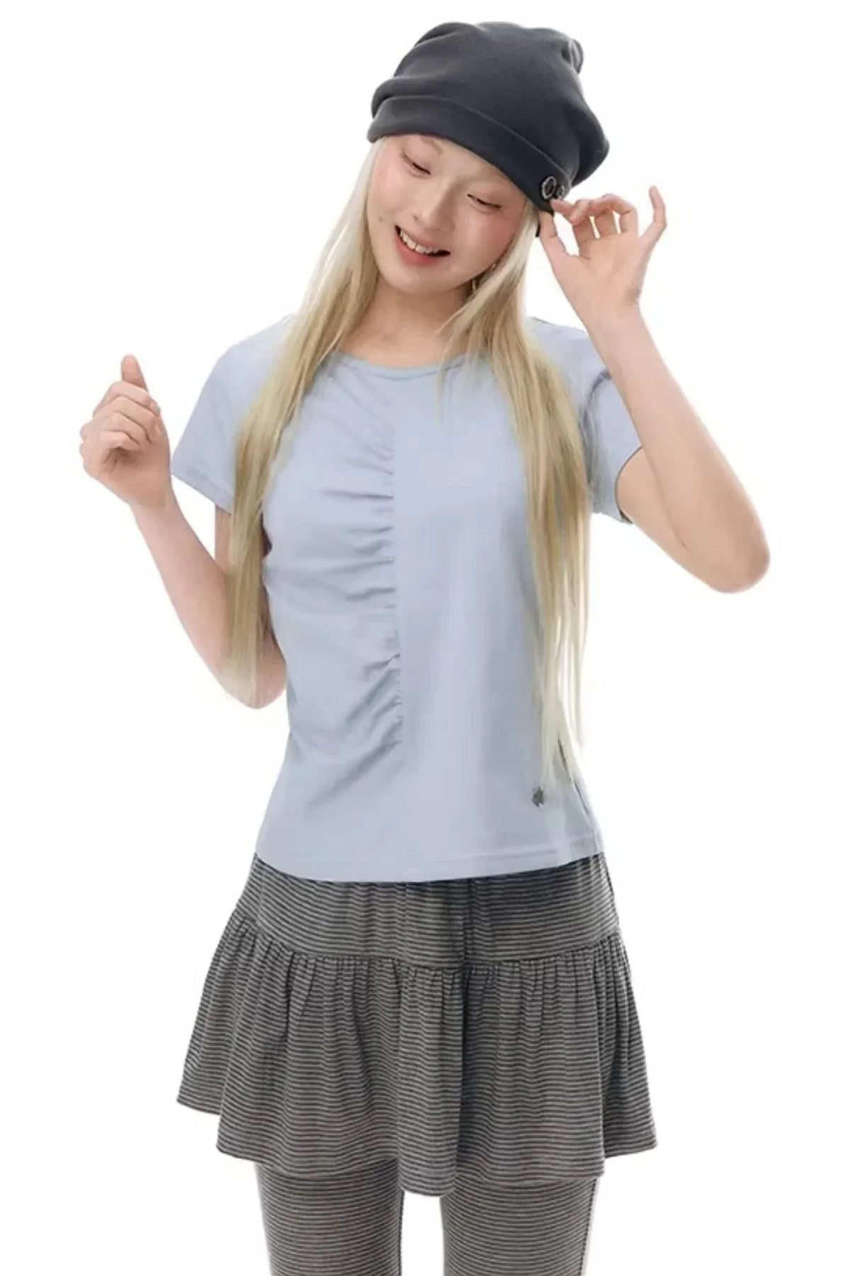 Pleated Pure Cotton Top