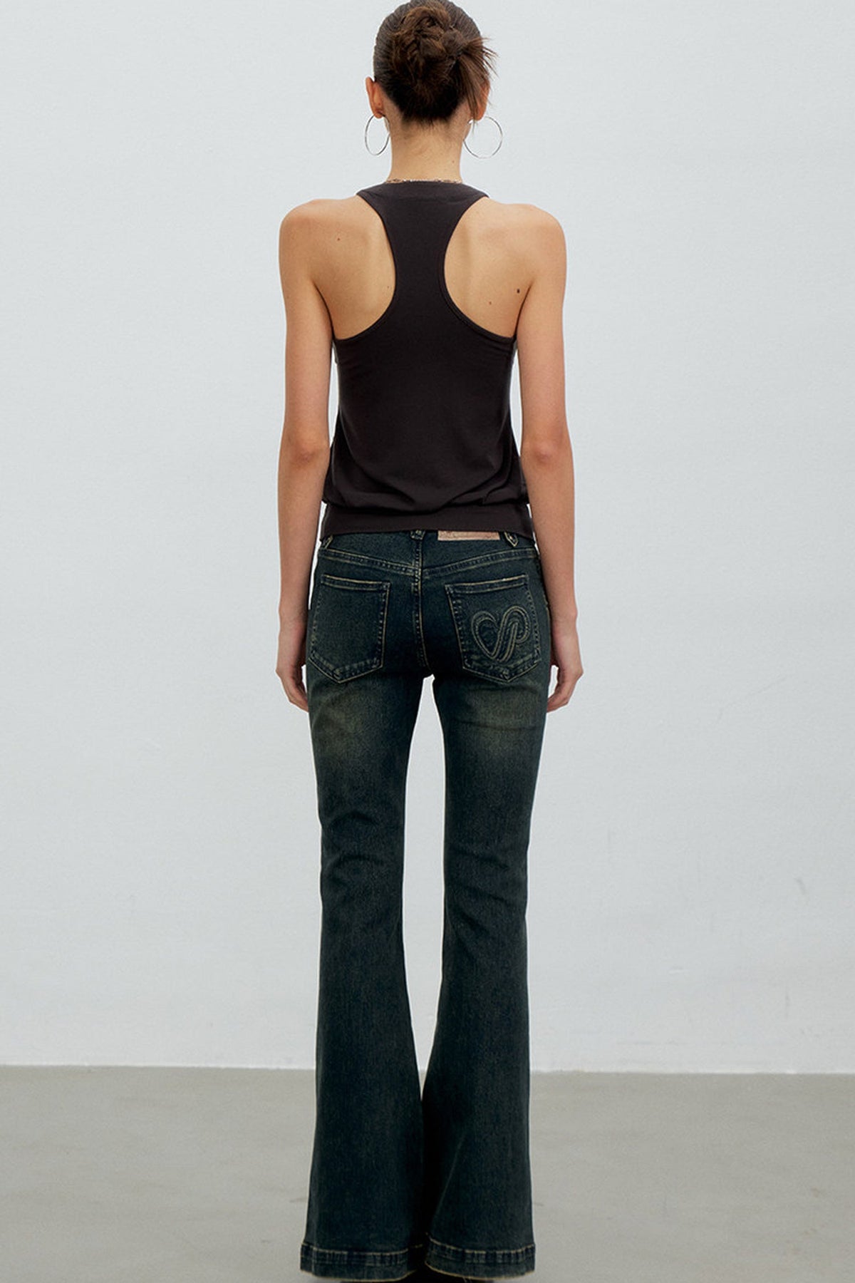Pleated Racerback Halter Top