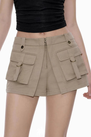 Pleated Retro Wide-Leg Pants