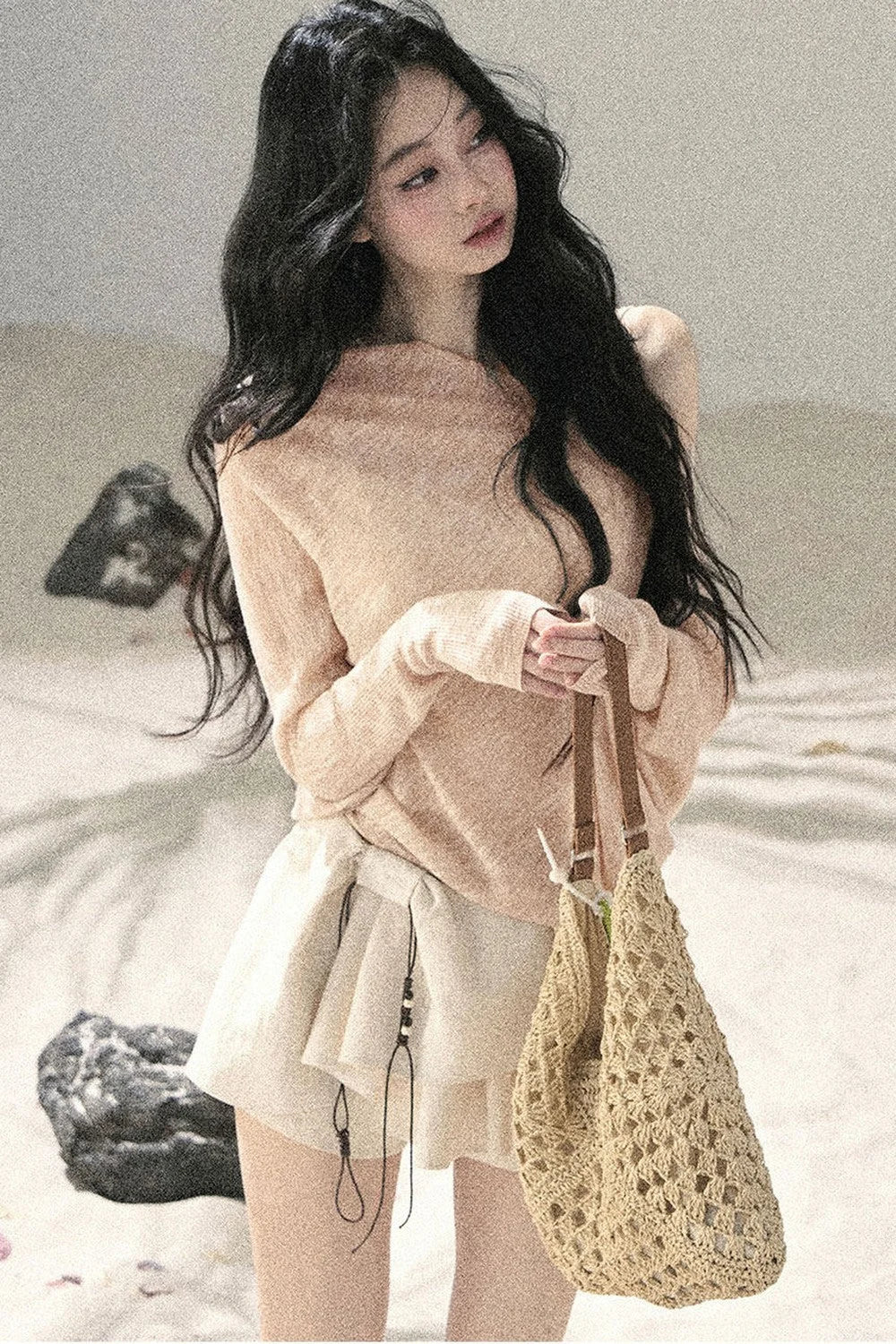 Pleated Ruffled Skirt Pants Set