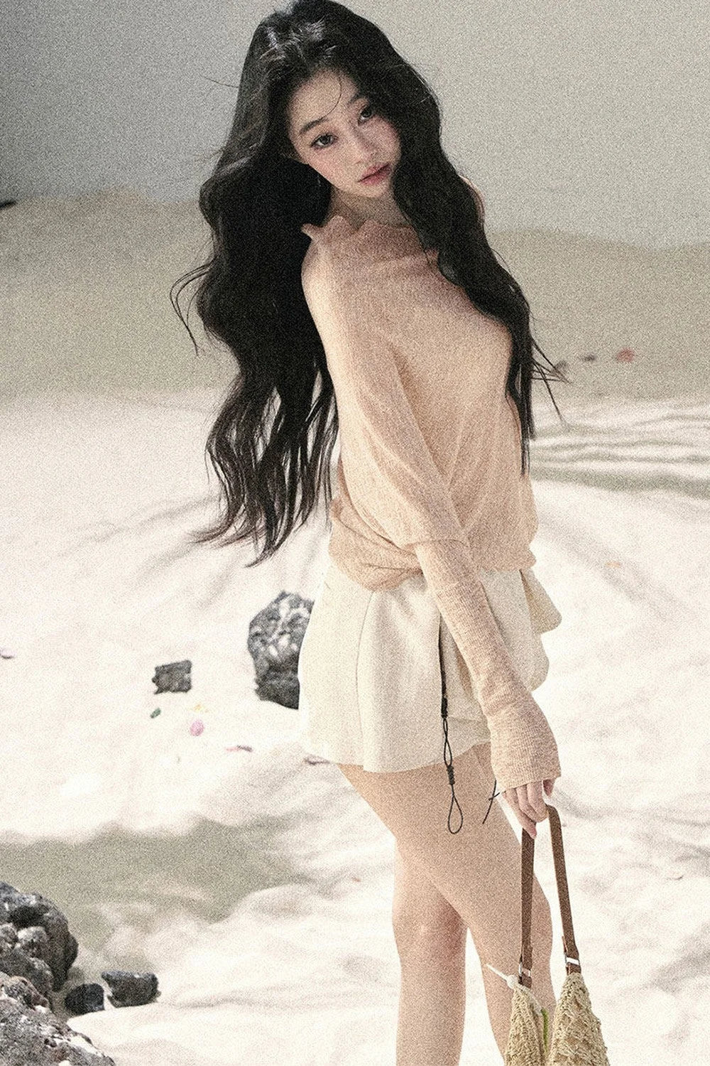 Pleated Ruffled Skirt Pants Set
