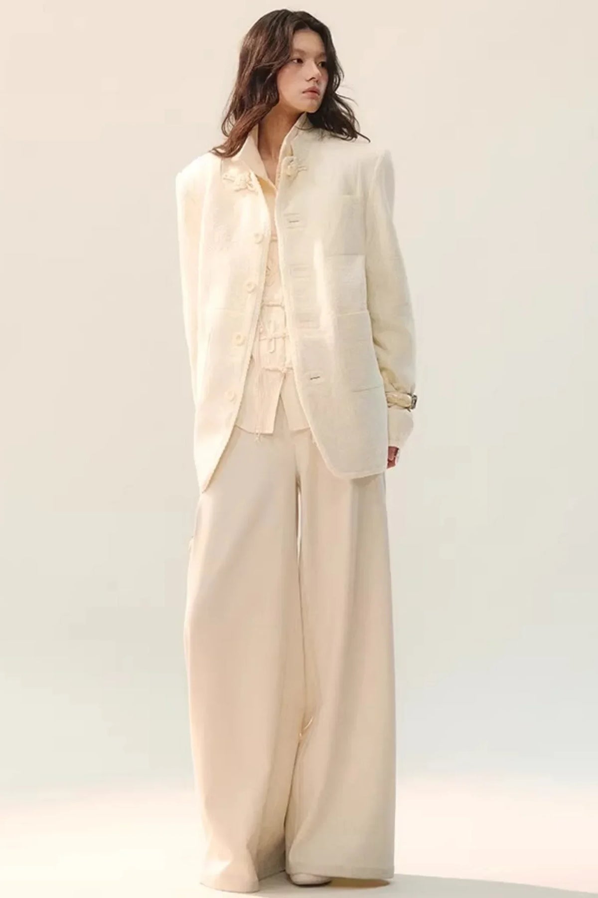 Pleated Shadow Elegance Blouse