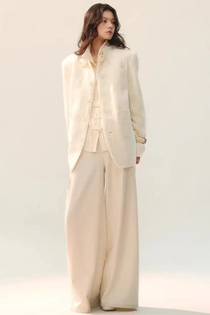 Pleated Shadow Elegance Blouse