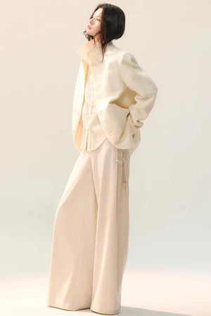 Pleated Shadow Elegance Blouse
