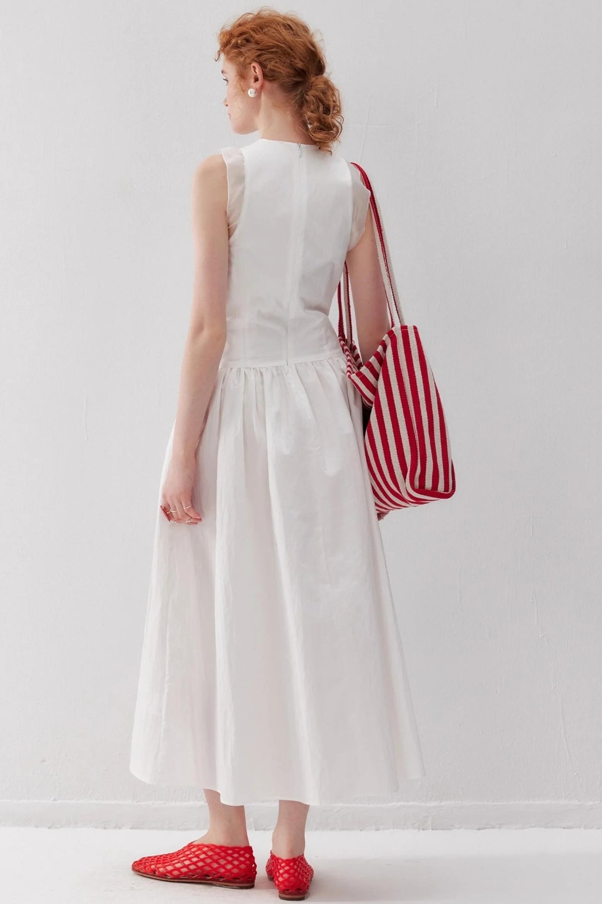 Pleated Tank Dress