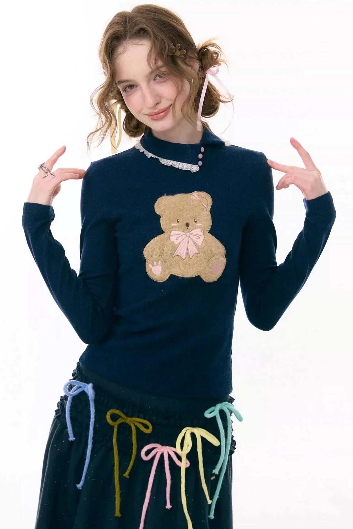 Plush Bear Knitted Base Shirt