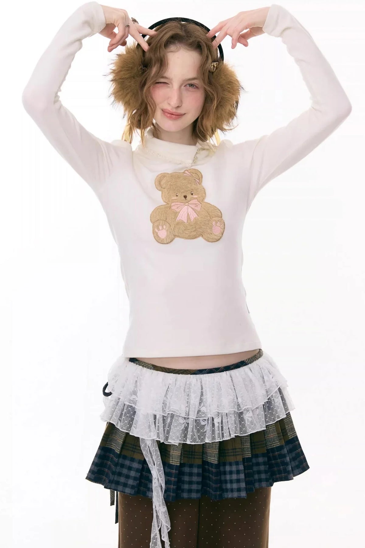 Plush Bear Knitted Base Shirt