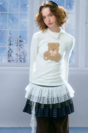 Plush Bear Knitted Base Shirt