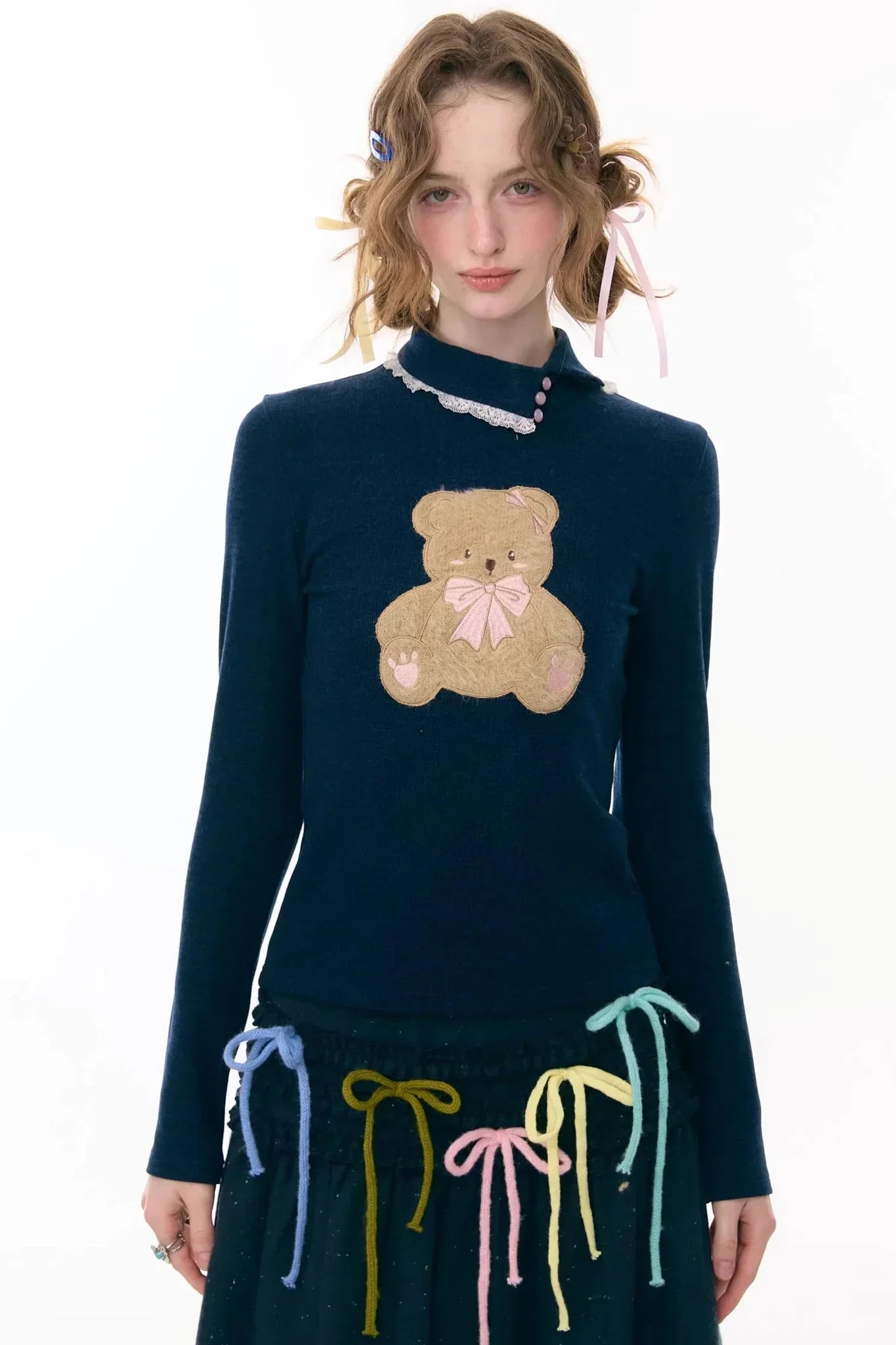 Plush Bear Knitted Base Shirt
