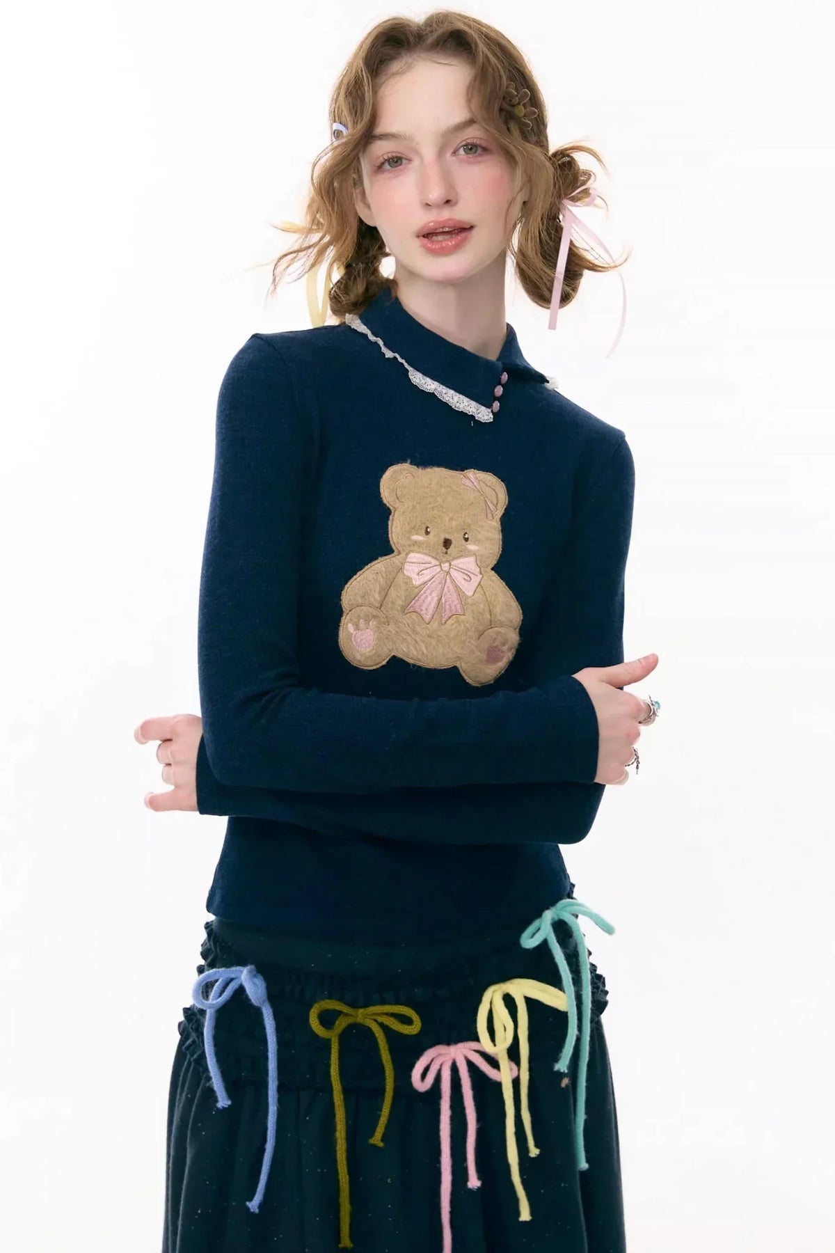 Plush Bear Knitted Base Shirt