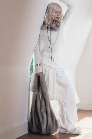 Plush Fur One-Shoulder Bag