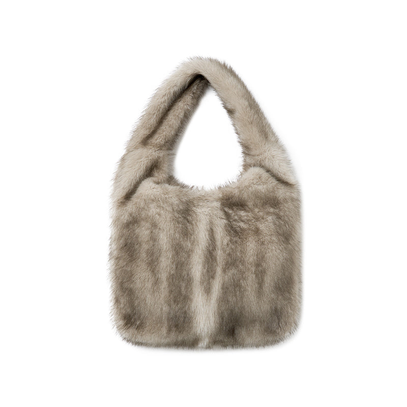 Plush Fur One-Shoulder Bag