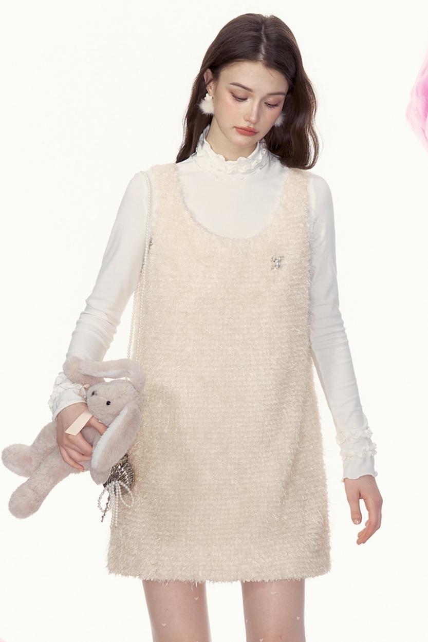 Plush Retro Slim Dress