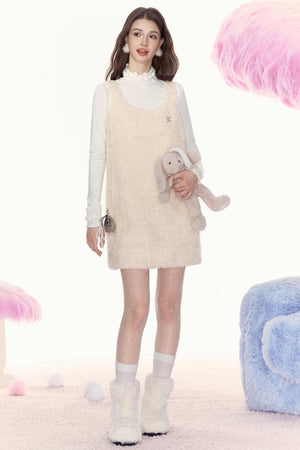 Plush Retro Slim Dress