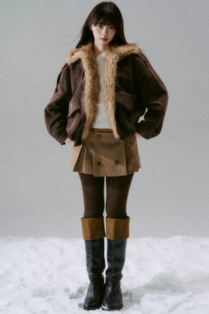 Plush Suede Bud Coat