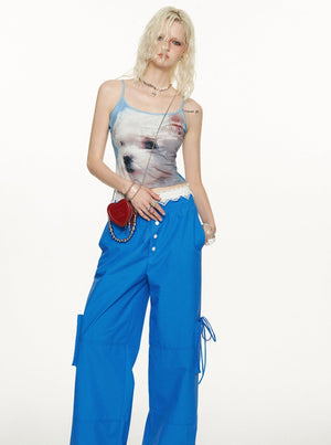 Pocket Blue Pants