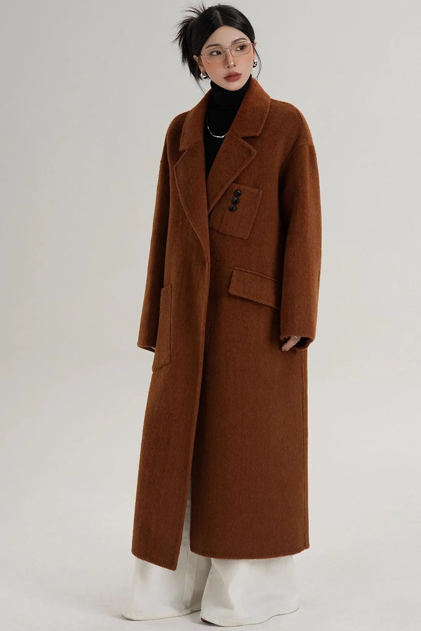 Pocket Design Wool Coat
