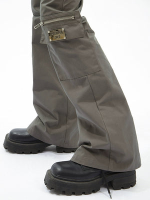 Pocket Wide Leg Pants