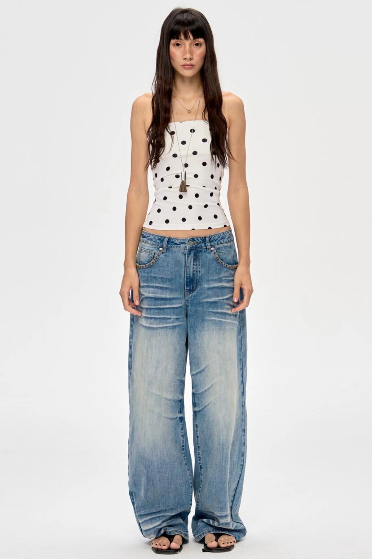 Polka Dot Bandeau Hoodie