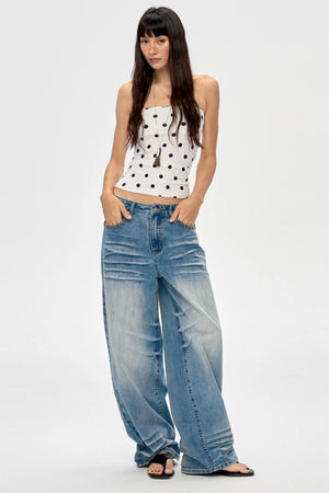 Polka Dot Bandeau Hoodie