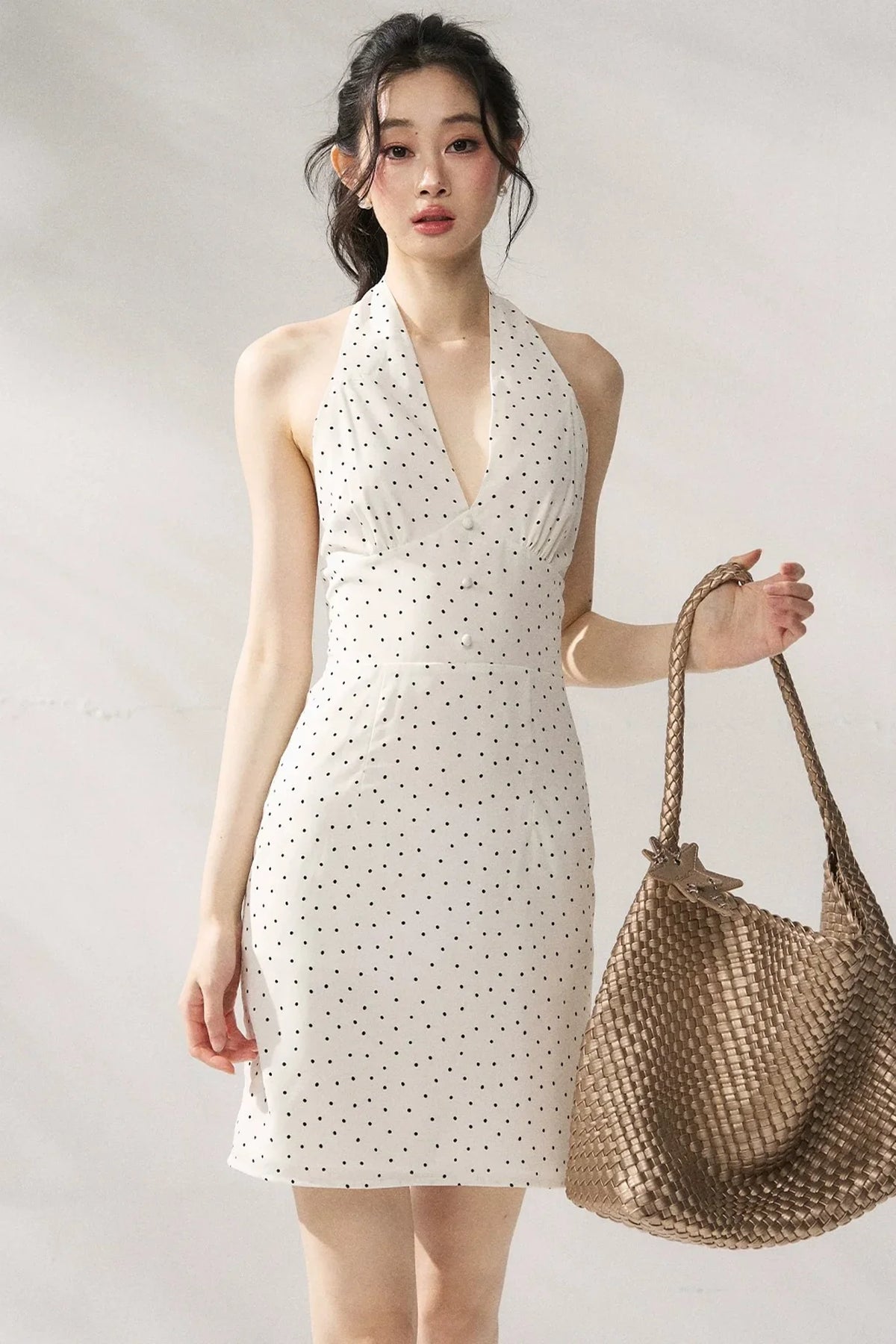 Polka Dot Bodycon Dress