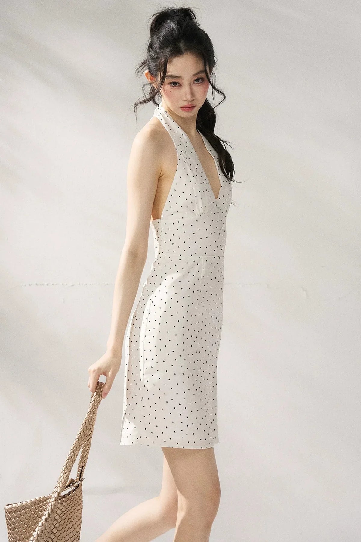 Polka Dot Bodycon Dress