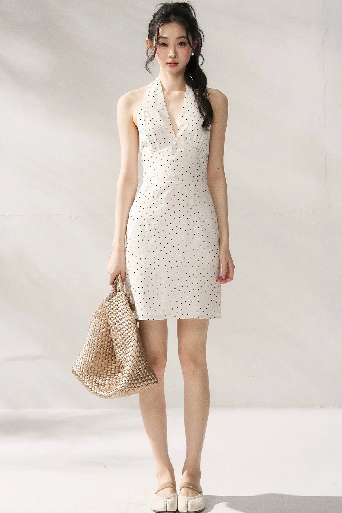 Polka Dot Bodycon Dress
