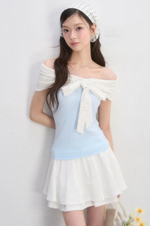 Polka Dot Bow Blouse