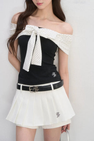 Polka Dot Bow Blouse