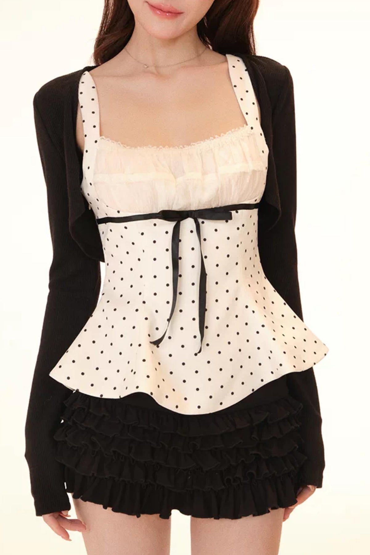 Polka Dot Cami Tiered Set-Up